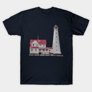 Old North Point Lighthouse Milwaukee Wisconsin T-Shirt